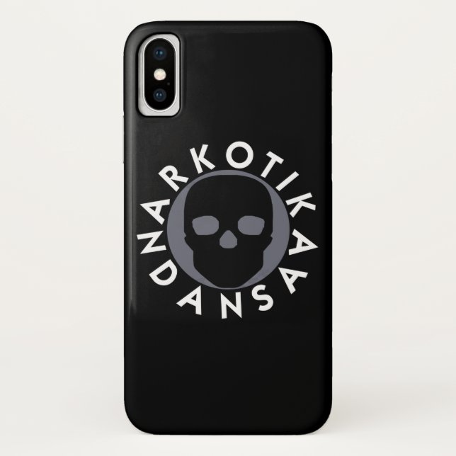 NARKOTIKA LIV Sinker case iPhone X  black N3 (Back)