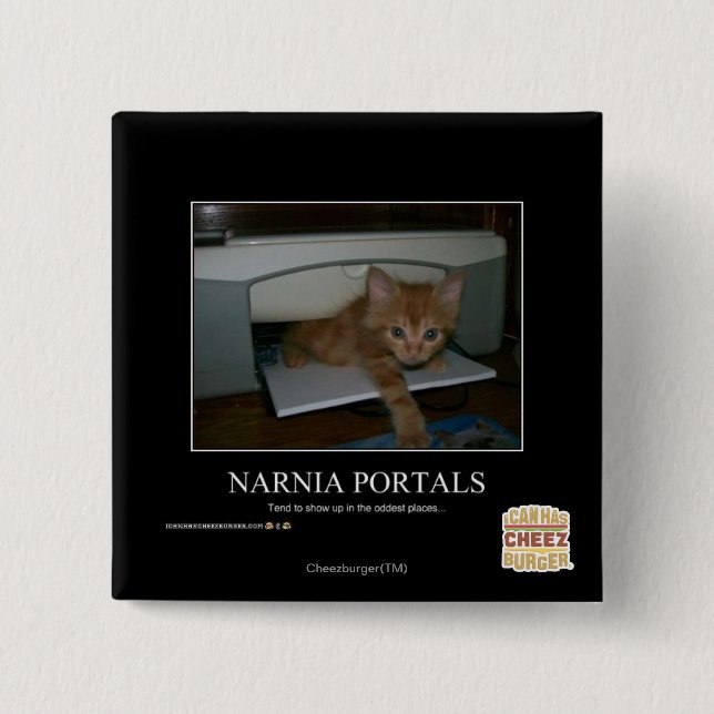 Narnia Portals 15 Cm Square Badge (Front)