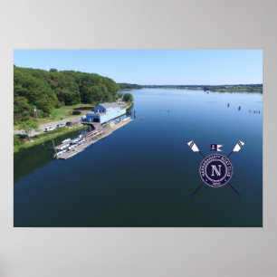 Narragansett Boat Club Aerial Photo Poster
