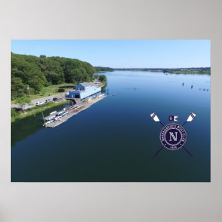 Narragansett Boat Club Aerial Photo Poster