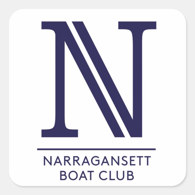 Narragansett Boat Club Glossy Square Sticker (Front)