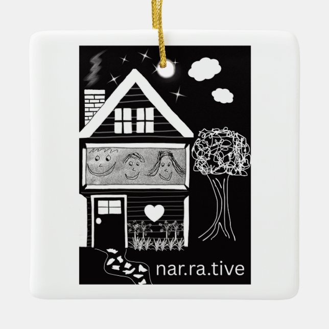 Narrative  ceramic ornament (Front)