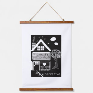 Narrative hanging tapestry