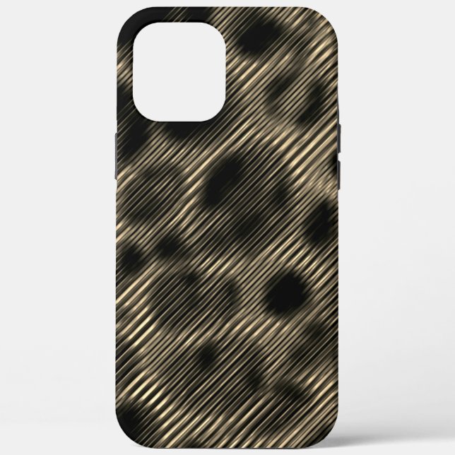 Narrow beige stripes and strange dark circles Case-Mate iPhone case (Back)