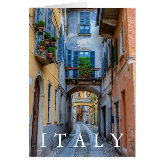Narrow city street, Italy (Front)