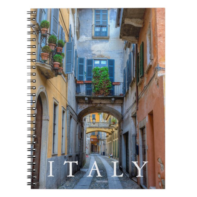 Narrow city street, Italy Notebook (Front)