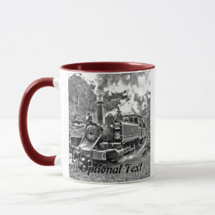 Narrow Gauge Steam Train Puffing Engine Mug