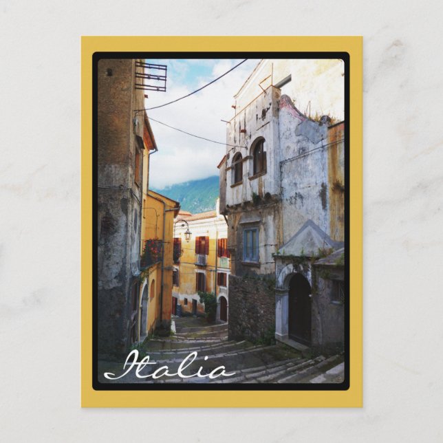 Narrow Italian Street Postcard (Front)