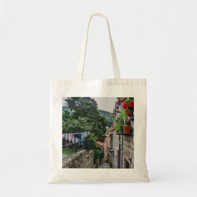 Narrow stone street in Dubrovnik Tote Bag (Front)