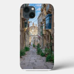 Narrow stone street in Malta iPhone 13 Case