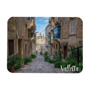 Narrow stone street in Malta Magnet