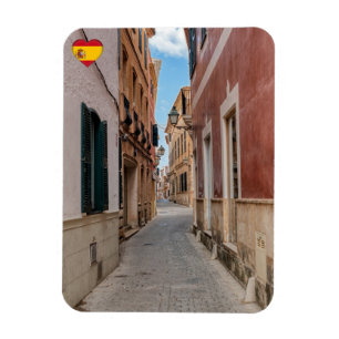 Narrow street in Ciutadella - Menorca, Spain Magnet