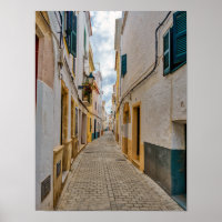 Narrow street in Ciutadella - Menorca, Spain