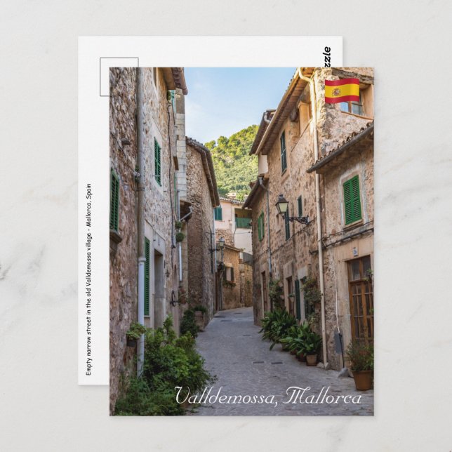Narrow street in Valldemossa village - Mallorca Postcard (Front/Back)