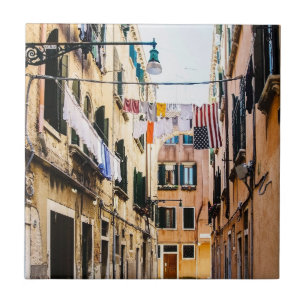 Narrow street in Venice Ceramic Tile