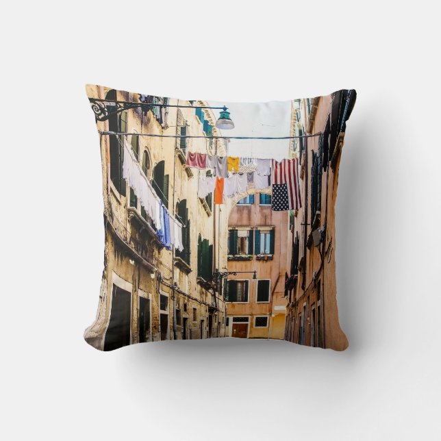 Narrow street in Venice Cushion (Front)