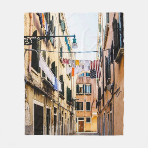 Narrow street in Venice Fleece Blanket