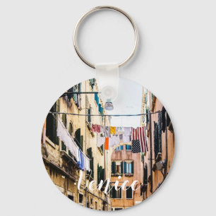 Narrow street in Venice Key Ring
