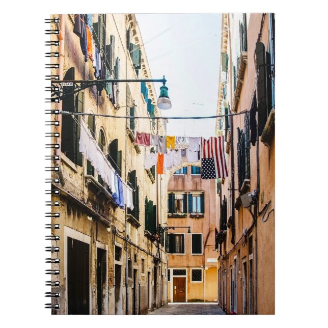 Narrow street in Venice Notebook (Front)