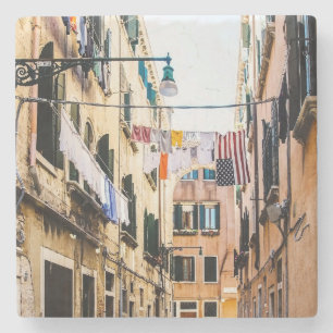 Narrow street in Venice Stone Coaster