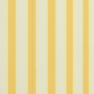 Narrow stripes lemon yellow and ivory ticking wallpaper