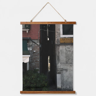 Narrow venetian alleyway (2024) hanging tapestry