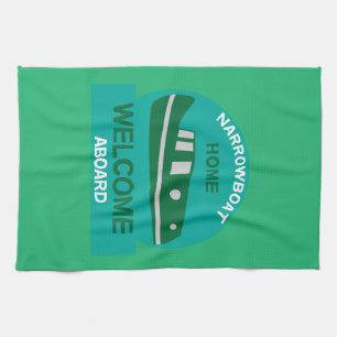Narrowboat -  Accessories - Canal Boat Gifts Tea Towel