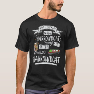 Narrowboat & Canal Boat For Barge Boat Owners T-Shirt