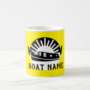 Narrowboat Canal Boat Living Doormat Travel Mug