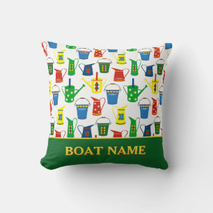 Narrowboat Canal Boat Name Cushion