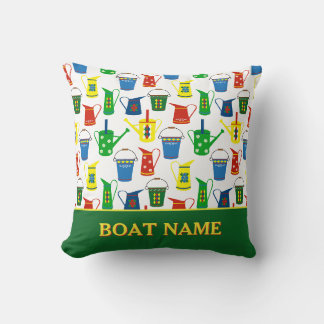 Narrowboat Canal Boat Name Cushion