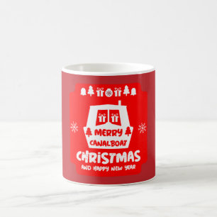 Narrowboat Canal Christmas Xmas Gifts Mug