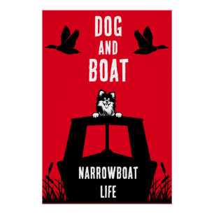 Narrowboat Canalboat Living Poster