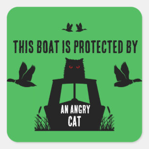 Narrowboat Canalboat Protection Square Sticker