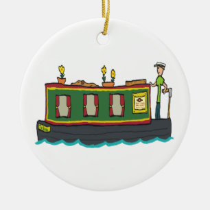 Narrowboat Ceramic Ornament