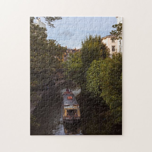 Narrowboat Cruising The London Canals Jigsaw Puzzle (Vertical)
