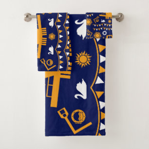 Narrowboat Decor And Gifts Bath Towel Set
