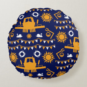Narrowboat Decor And Gifts Round Cushion