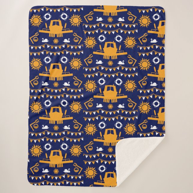 Narrowboat Decor And Gifts Sherpa Blanket (Front)