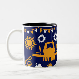Narrowboat Decor And Gifts Two-Tone Coffee Mug