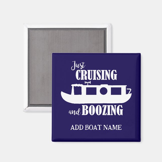 Narrowboat Funny Drinking Quote Galley Magnet (Front/Back)
