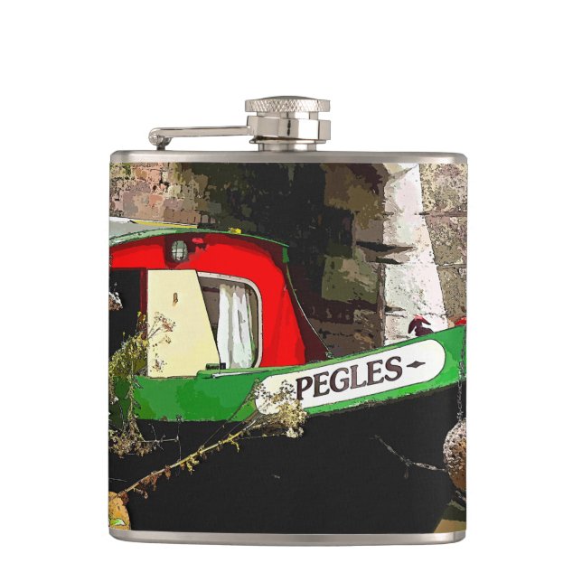 NARROWBOAT HIP FLASK (Front)