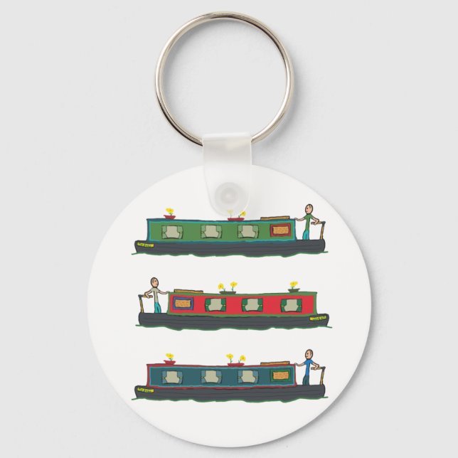 Narrowboat Key Ring (Front)