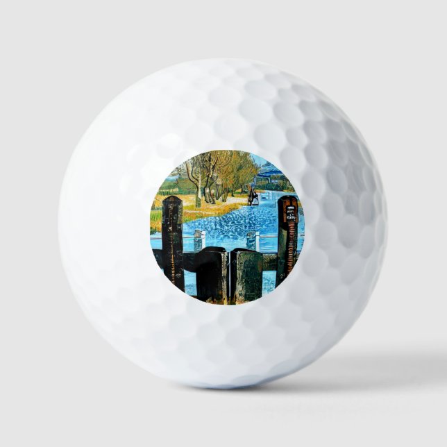 NARROWBOAT LOCK GOLF BALLS (Front)