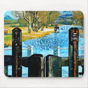 NARROWBOAT LOCK MOUSE PAD