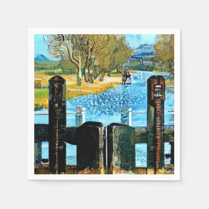 NARROWBOAT LOCK NAPKIN