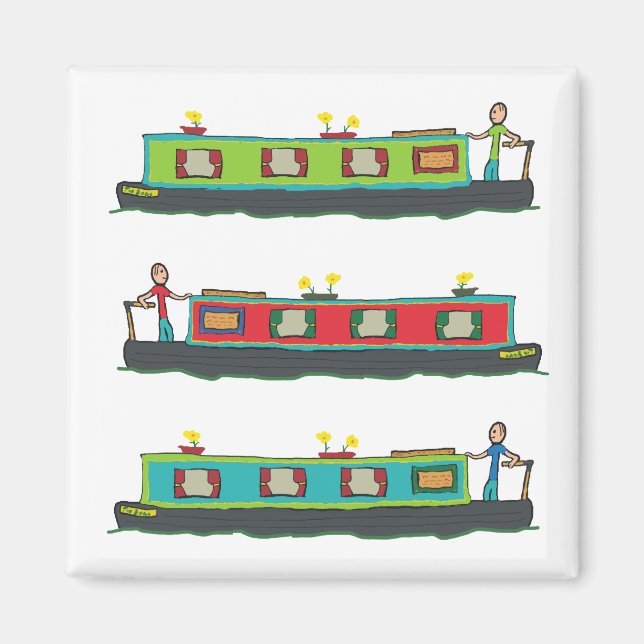 Narrowboat Magnet (Front)