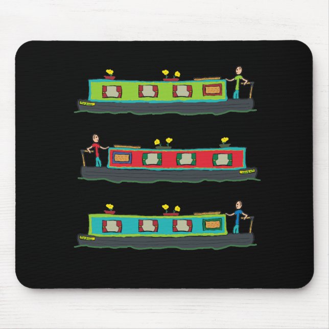 Narrowboat Mouse Pad (Front)