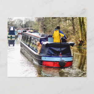 NARROWBOAT POSTCARD