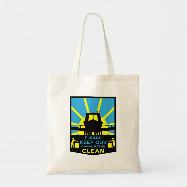 Narrowboat Stickers And Signs Tote Bag (Front)